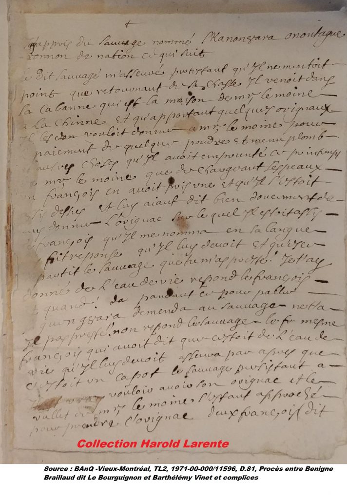 Image 2 du témoignage de Skananongarra de la nation onotaguéronnon